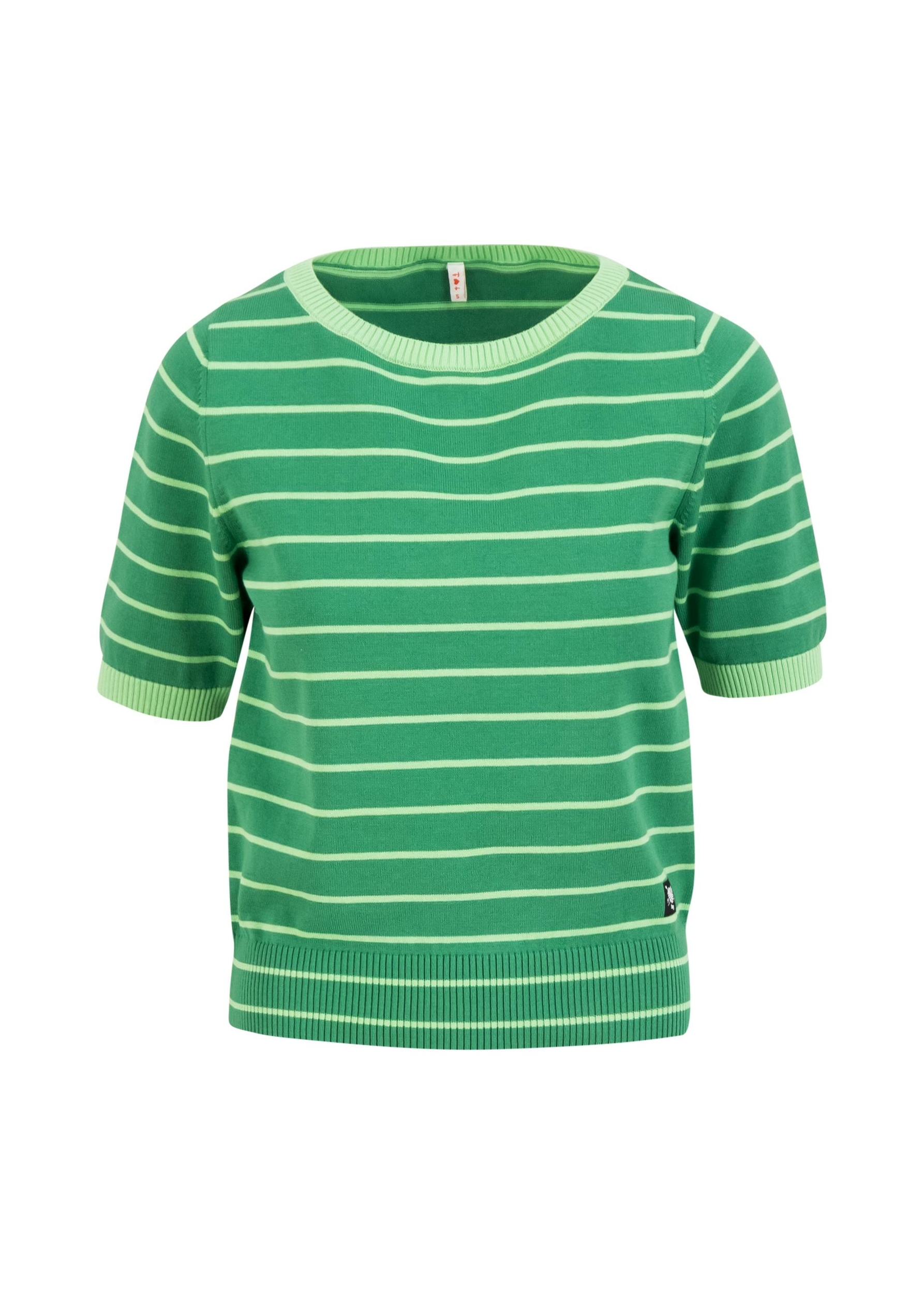 Pull-pretty-preppy-green-picnic-parade-stripe-coton-biologique-Blutsgeschwister06
