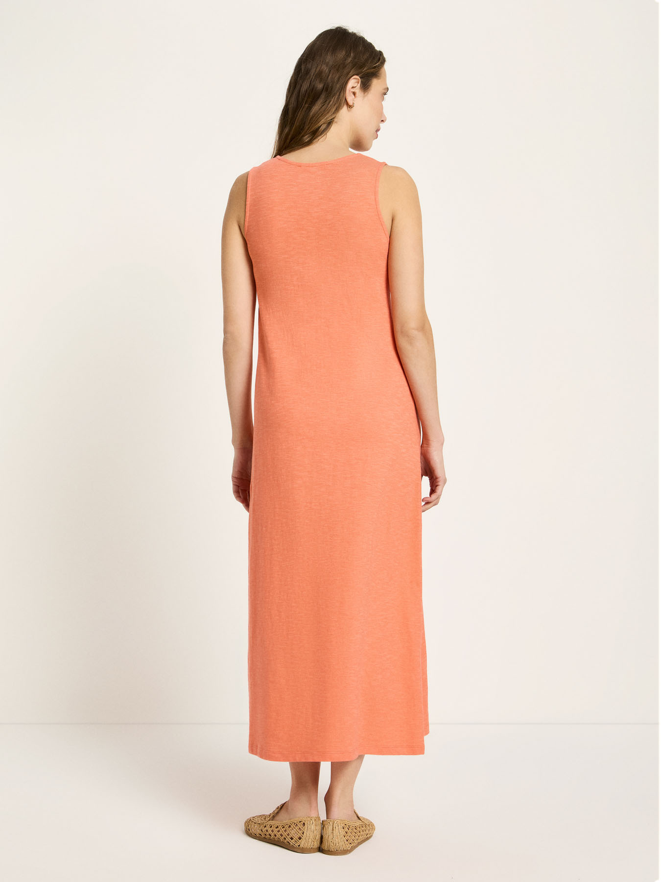 Robe-Armelle-Maxikleid-peach-coton-biologique-Lanius05