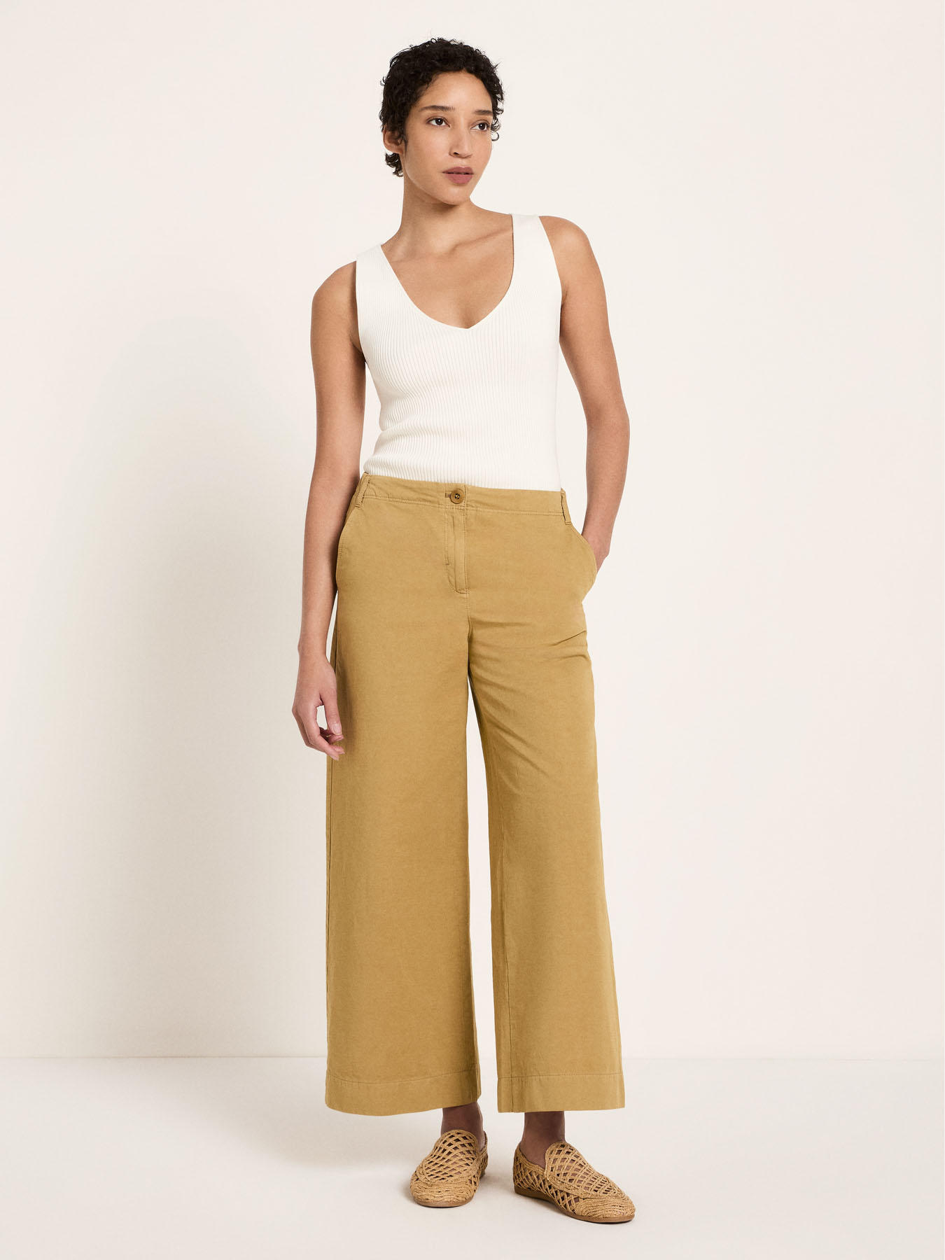 Pantalon-Amandine-Verkürzte-Hose-khaki-coton-biologique-lin-Lanius03