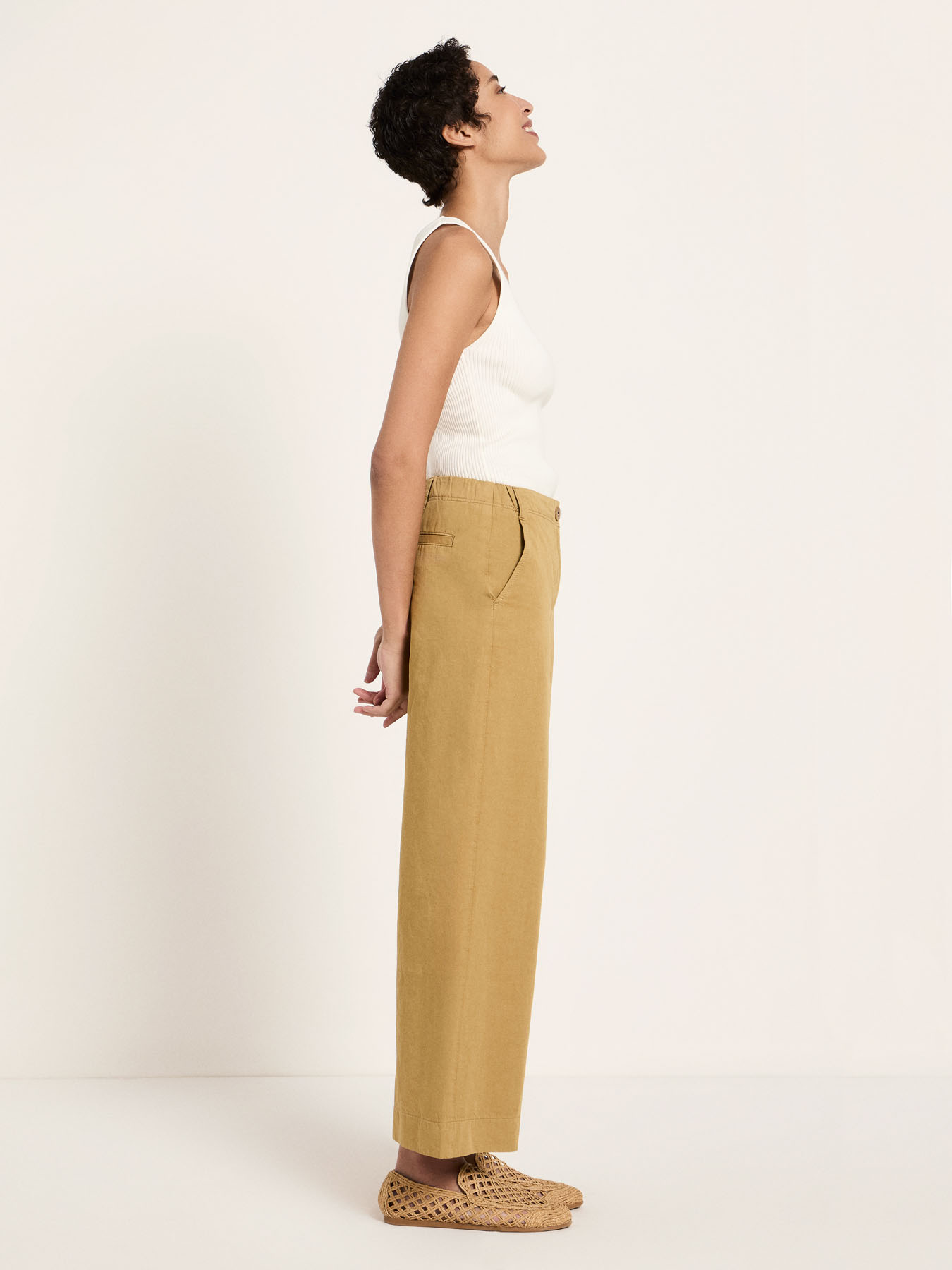 Pantalon-Amandine-Verkürzte-Hose-khaki-coton-biologique-lin-Lanius04