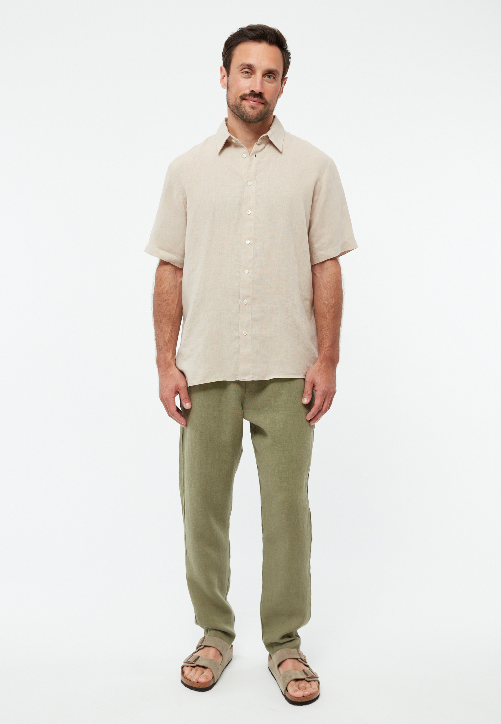 Pantalon-Eric-Faded-olive-lin-Givn01