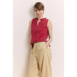 Blouse-Lauraa-garnet-red-coton-biologique-Tranquillo04