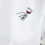 T-shirt Visby Wine - blanc - coton biologique - Dedicated 02