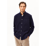 Chemise-Ben-velours-tinted-navy-coton-biologique-Armed-Angels01