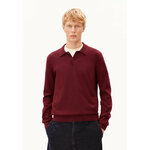 Pull-polo-Boris-velvet-red-coton-biologique-Armed-Angels01