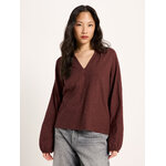 Blouse-Brunei-bitter chocolate-coton-biologique-Lanius01