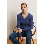 T-shirt-Sissi-crown-blue-coton-biologique-Tranquillo04