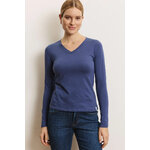 T-shirt-Sissi-crown-blue-coton-biologique-Tranquillo01