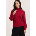 Pull-Adelee-garnet-red-coton-biologique-laine-Tranquillo01