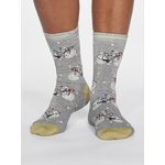 SPW594-GREY-MARLE--Gladys-Spotty-Bicycle-Bamboo-Organic-Cotton-Blend-Socks-in-Grey-Marle-2