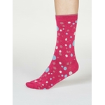 SPW671-MAGENTA-PINK--Lucille-Bamboo-Organic-Cotton-Spot-Socks-In-Magenta-Pink-1