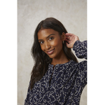 Blouse Cara - bleu marine - coton biologique - People Tree 01