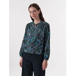 LANIUS_AW22_13283-00_Bluse-mit-Kraeuseln_print-artyleaf_black-green_01_1200x1800