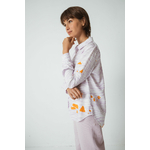 Chemisier Asune - lilas - orange ecovero - SKFK 03