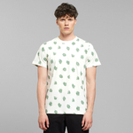 T-shirt green leaves - coton biologique - Dedicated 01