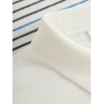 1080006 - Reverse knit polo stripe - GOTS-Vegan - 1007 Star White - Extra 7