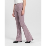 Pantalon Lisette - velours - lavender grey - coton biologique - Kuyichi 01