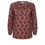 Blouse Jiva - imprimé rouge - ecovero - Elements Of Freedom 04
