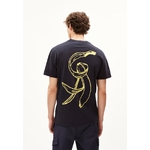 T-shirt Aadoni Bananaa - bleu marine - coton biologique - Armed Angels 02