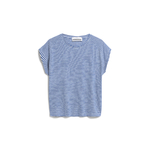 T-shirt Oneliaa Lovely Stripes - dynamo blue-oatmilk - coton biologique - Armed Angels - 01