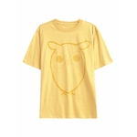 T-shirt Grand Hibou - misted yellow - coton biologique - Knowledge Cotton Apparel 02