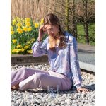 7. Chemisier Asune Lilas - bleu SKFK 03