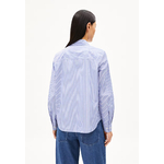 Chemisier-louilaa-striped-white-lapis-blue-coton-biologique-Armed-Angels02
