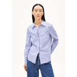 Chemisier-louilaa-striped-white-lapis-blue-coton-biologique-Armed-Angels01