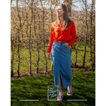 Fleur de lin - Jupe Emilia - denim - coton regénératif + tencel - Kuyichi 3