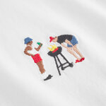 T-shirt Stockholm BBQ Emb White - Coton biologique - Dedicated 03