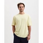 T-shirt Liam - jaune - coton biologique et lin - Kuyichi 01