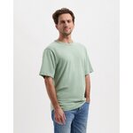 T-shirt Liam - soft petrol - coton biologique et lin - Kuyichi 01