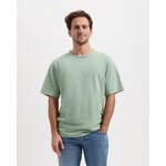 T-shirt Liam - soft petrol - coton biologique et lin - Kuyichi  02