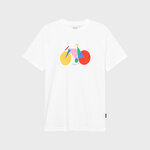T-shirt Stockholm Paper Cut Bike White - coton biologique - Dedicated 02
