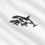 T-shirt Stockholm Jump Whale White - coton biologique - Dedicated 03