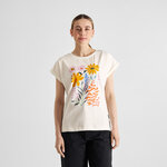 T-shirt Visby Summer Flowers Off-White - coton biologique - Dedicated 01