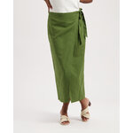 Jupe-Hanna-Pine-Green-coton-biologique-lin-Kuyichi02