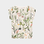 T-shirt Visby Flower Field Off-White - coton biologique - Dedicated 02