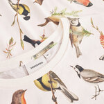 T-shirt Visby Autumn Birds Off White - coton biologique - Dedicated 03