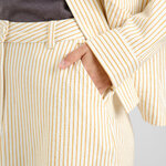 Jupe Finsta Work Stripe Yellow - coton biologique - Dedicated 05