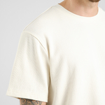 T-shirt Danviken Waffle Off-White - coton biologique - Dedicated 02