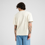 T-shirt Danviken Waffle Off-White - coton biologique - Dedicated 04
