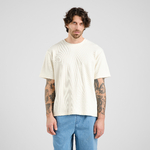 T-shirt Danviken Waffle Off-White - coton biologique - Dedicated 01