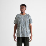 T-shirt Stockholm Wave Tiles Blue - coton biologique - Dedicated 01
