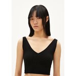 Crop Top Telmaa - black - coton bio - polyamide recyclée - Armed Angels 03