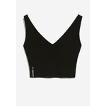 Crop Top Telmaa - black - coton bio - polyamide recyclée - Armed Angels 06
