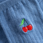 Chaussettes-Knivsta-Cherries-Forever-blue-coton-biologique-Dedicated02