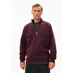 Sweat-Waarlo-dark-cranberry-coton-biologique-Armed-angels01