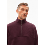 Sweat-Waarlo-dark-cranberry-coton-biologique-Armed-angels03