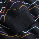 Hoodie-Falun-Line-Mountains-black-coton-biologique-Dedicated04